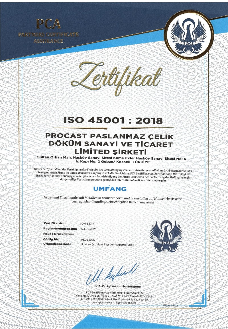 Paslanmaz Çelik ve Döküm Ürünleri | Kaliteli ve Güvenilir Üretim