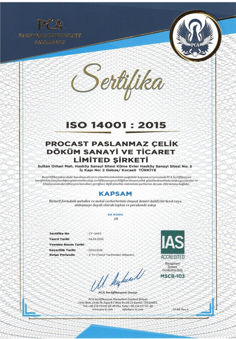 Paslanmaz Çelik ve Döküm Ürünleri | Kaliteli ve Güvenilir Üretim