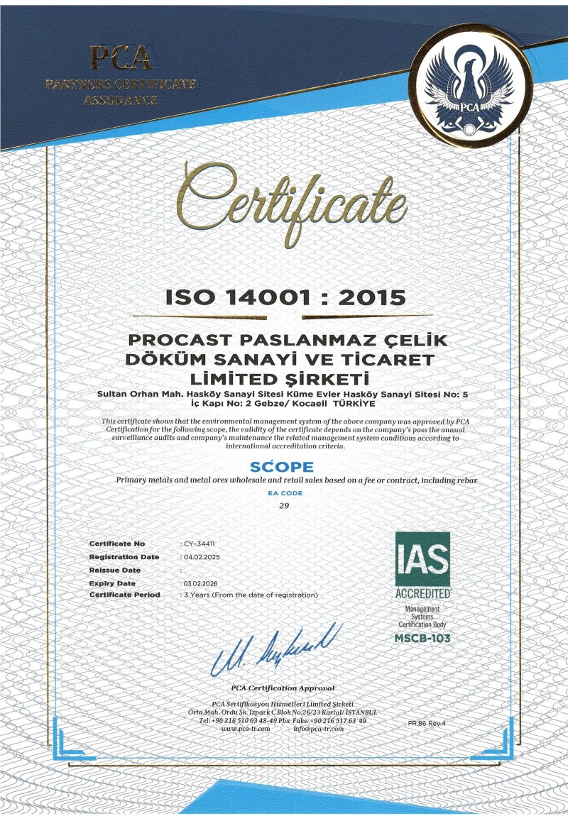 Paslanmaz Çelik ve Döküm Ürünleri | Kaliteli ve Güvenilir Üretim